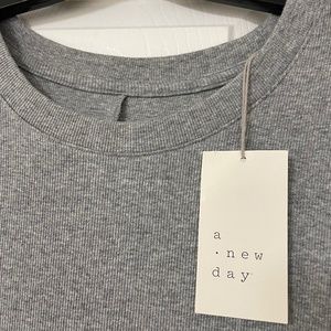 A New Day Crewneck Ribbed Midi Dress Size L